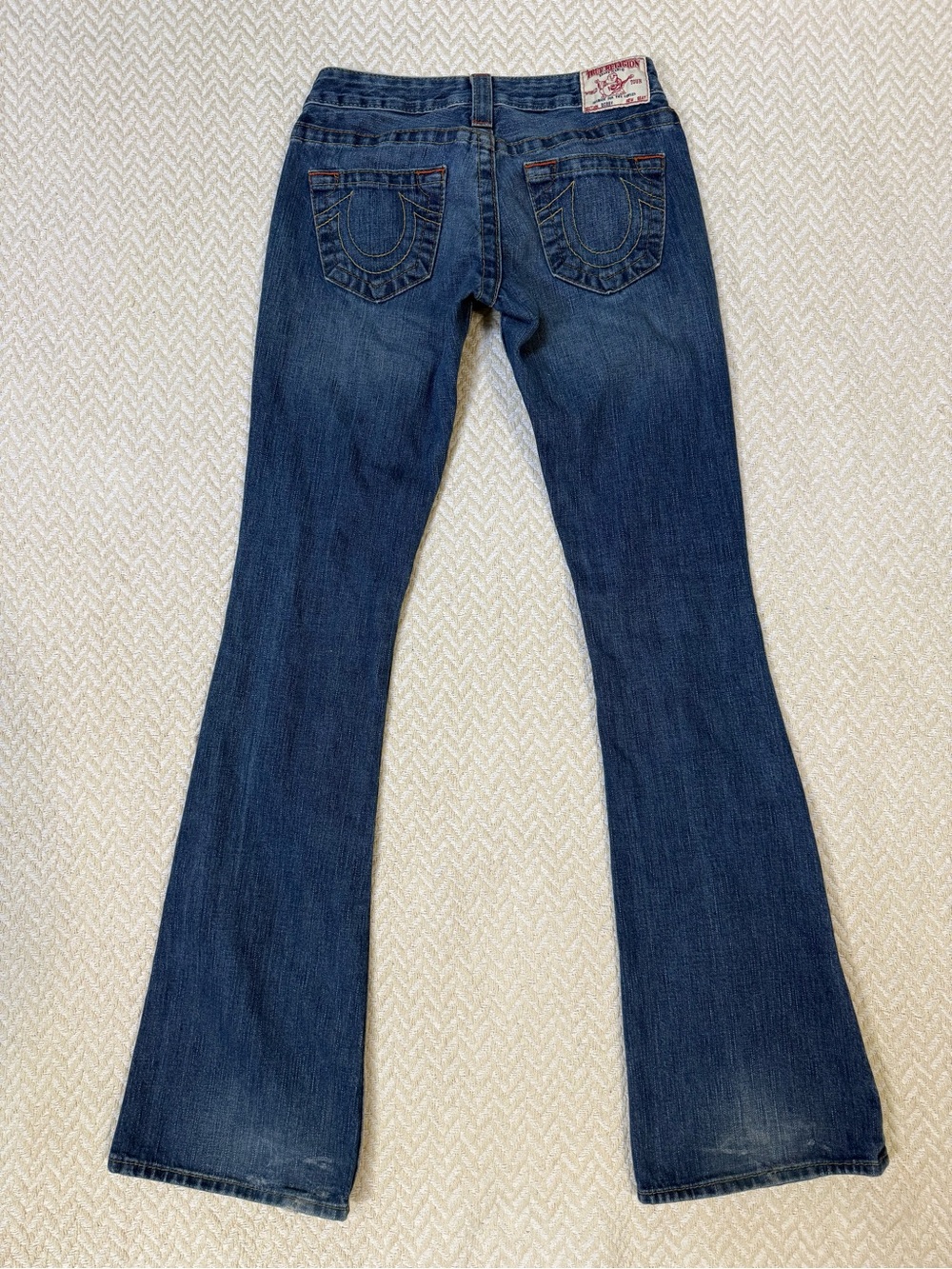 Vintage True Religion "Bobby" Ultra Low Rise Jeans - Size 25 - Picture 6 of 14